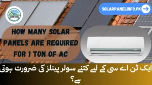 Solar panels are required for 1 ton of AC