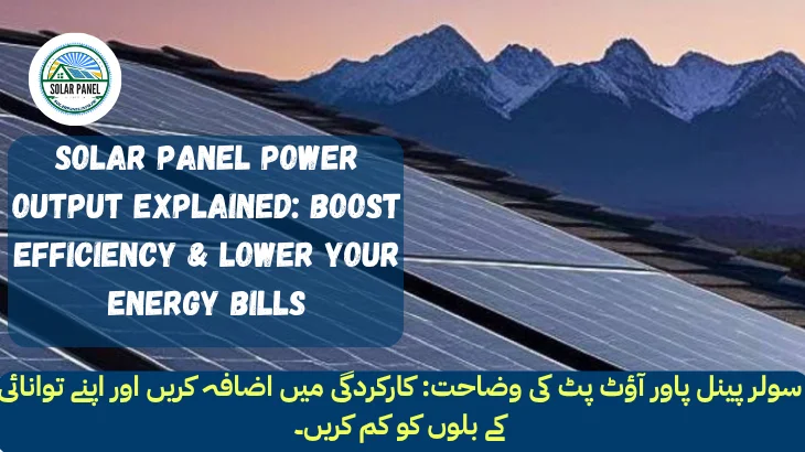 Solar Panel Power Output Explained Boost Efficiency & Lower Your Energy Bills