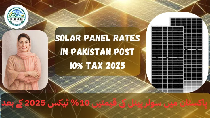 Solar Panel Rates in Pakistan Post 10% Tax 2025