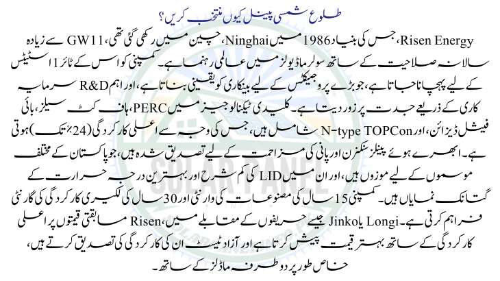 Why Choose Risen Solar Panels