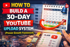 📆 How to Build a 30-Day YouTube Upload System (Proven Growth Framework)