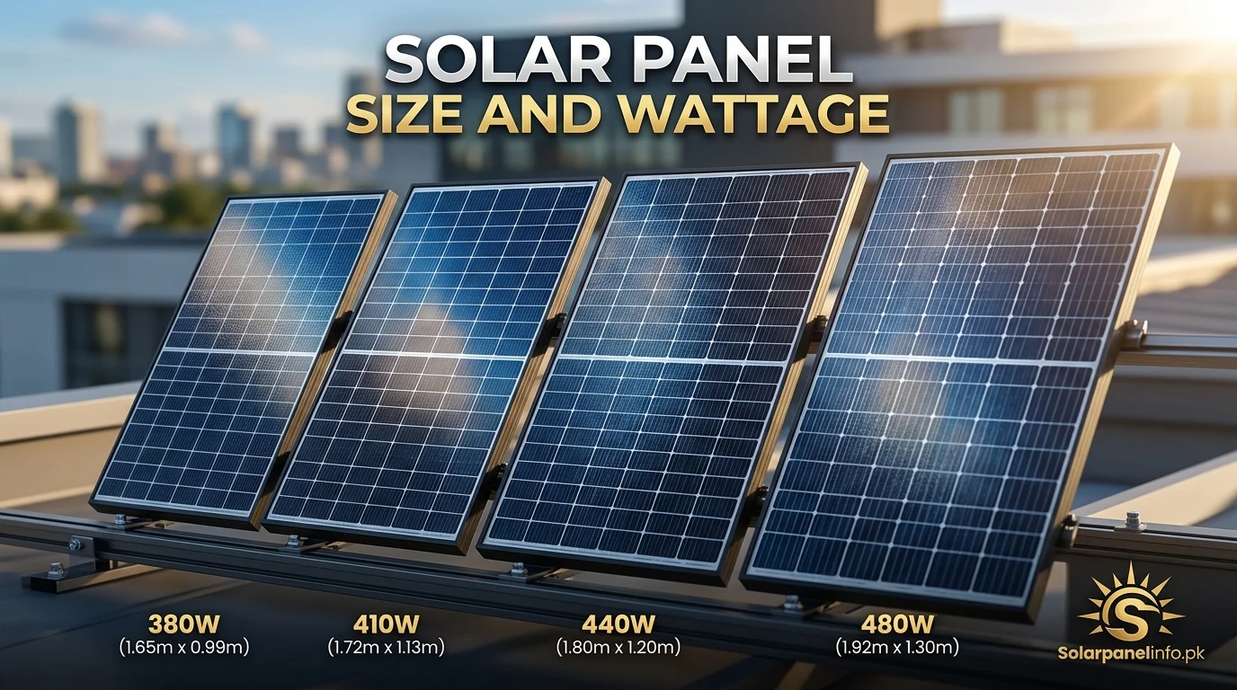 Solar Panel Size and Wattage