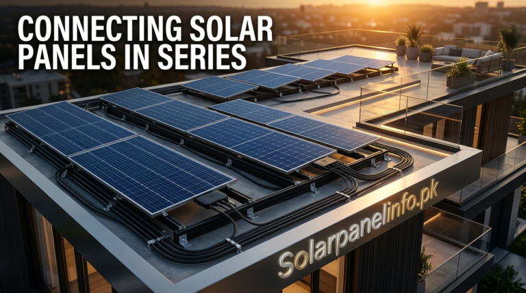 Connecting solar panels in series