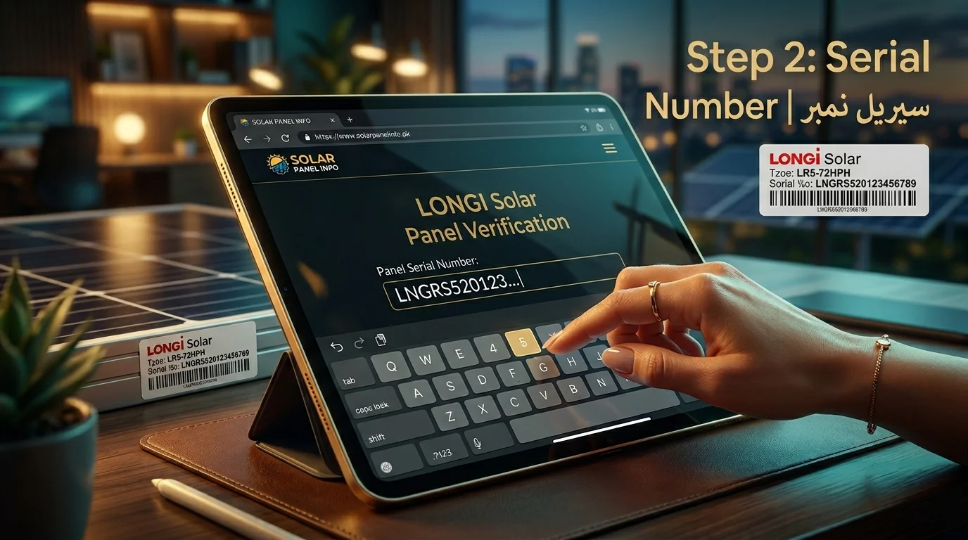 Step 2:Serial number:(سیریل نمبر)