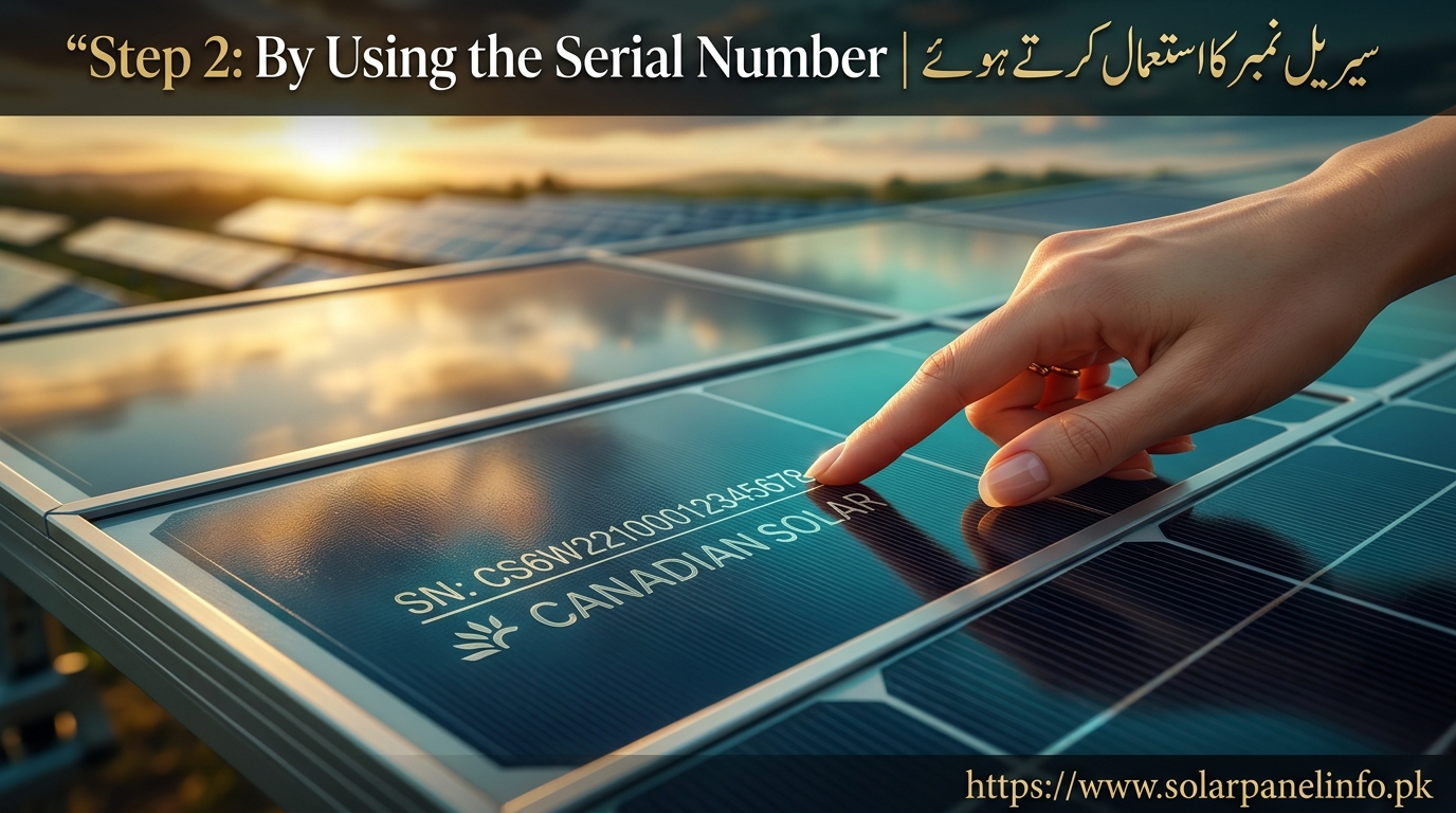 By using the Serial Number:(سیریل نمبر کا استعمال کرتے ہوئے)