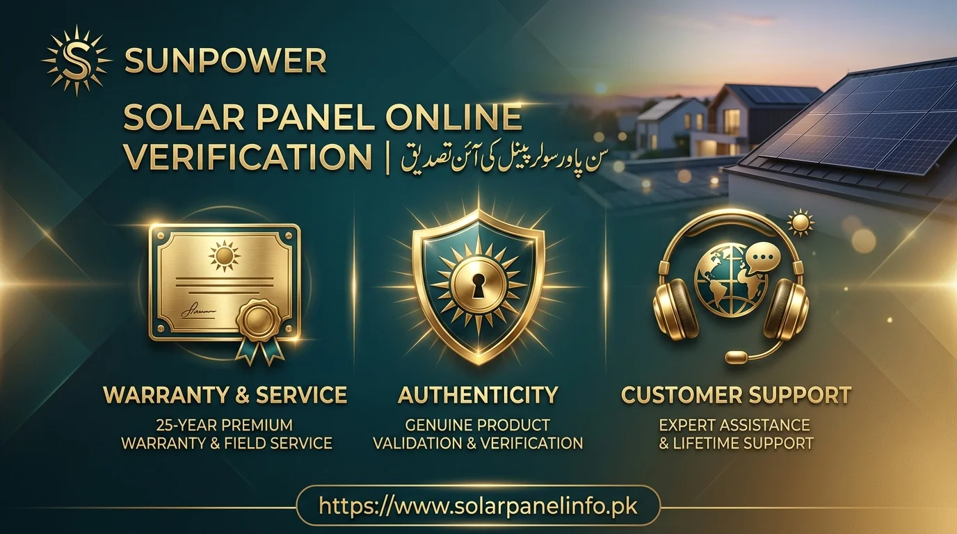 SunPower Solar Panel Online Verification