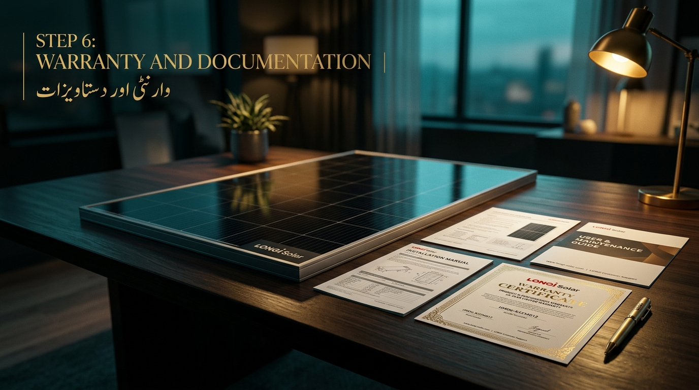 Step 6: Warranty and Documentation:(وارنٹی اور دستاویزات)