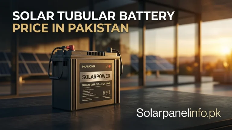Solar Tubular Battery Price in Pakistan