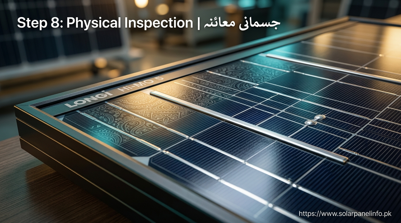 Step 8: Physical Inspection:(جسمانی معائنہ)