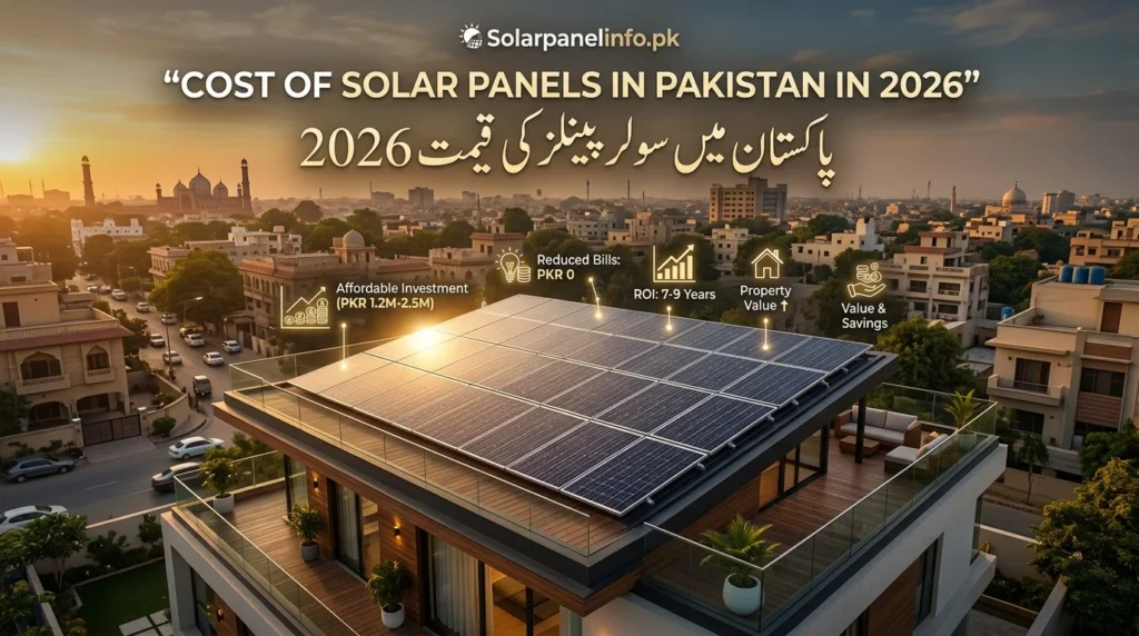 Cost of solar panels in Pakistan in 2026