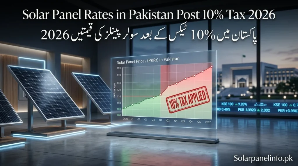 Solar Panel Rates in Pakistan Post 10% Tax 2026