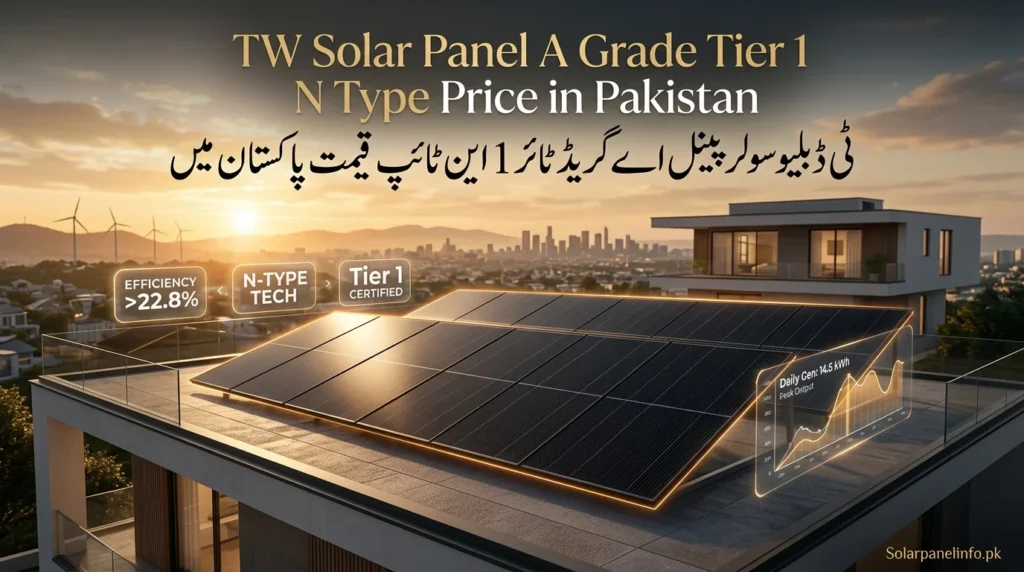 TW Solar Panel A Grade Tier 1 N Type Price in Pakistan