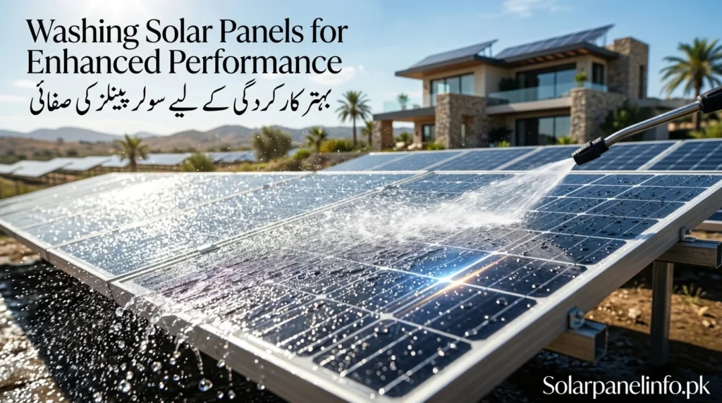 Washing Solar Panels for Enhanced Performance